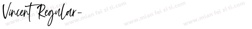 Vincent Regular字体转换
